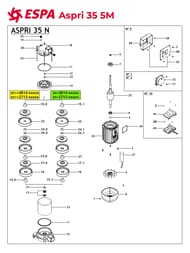 �������������� �������� ������� ESPA Aspri 35 5M N 230 50 013680/STD 129701