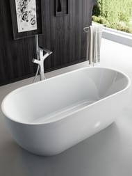 Ванна акриловая BelBagno BB70-1500-W0 1500х750х570 отдельностоящая, без перелива, д/к, белый