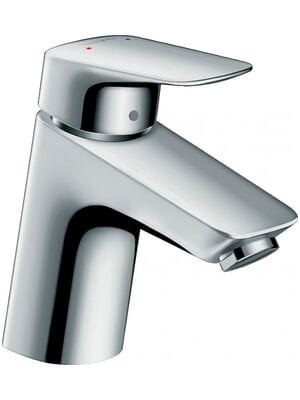 Смеситель Hansgrohe Logis 71078000 LowFlow для умывальника, низкий фиксир излив, донный клапан