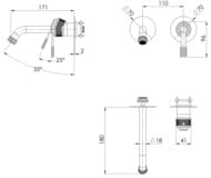 Смеситель для раковины Remer Atelier AL15PWBBO, белый матовый — миниатюра 2