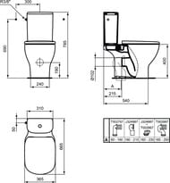 ������-������� Ideal Standard TESI AQUABLADE 360�660�785 ����� ������� T0087V1+T3568V1