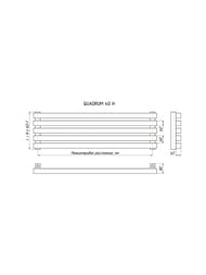 Радиатор КЗТО Quadrum 40 H 750-8 R черный матовый муар