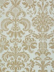Обои бумажные Thibaut Damask Resource 4 (0,686х8,22) орнамент, голубые T89169 (рулон)