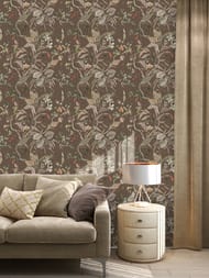 Обои виниловые на флизелине Zambaiti Trussardi VIII (0,7х10,05) рисунок, коричневые Z30332 (рул)
