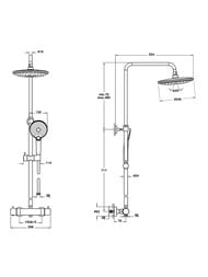 ������� ������� Vitra AquaHeat Bliss 240 2F A47205EXP ��������� ���������, �������/������ ���, ����