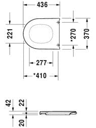 ������� ��� ������� DURAVIT STARCK 3 ��� ��������������� ���������, ����� ����.����� 0063810000/0063810094
