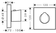 ��������� Axor Starck Organic 12712 Highflow ������������ ��� ����, ���������,����� 12�12,����.�����