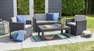 ���� KETER LYON RATTAN TABLE (116x71�40-65), ��������, ������