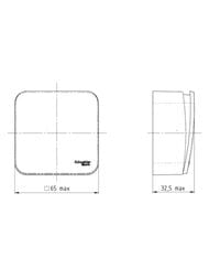 Выключатель Systeme Electric BLANCA 1-клавишный наруж. cх.1 изол.пл., 10A, 250B, ясень BLNVA101015