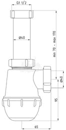 ����� ��� ����� ���� 1.1/2"�40 ��� ������� A0120