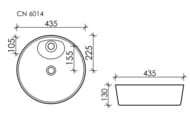 �������� ��������� Ceramicanova Element 435�435�130 �������, � ���. ��� ���������, ����� CN6014