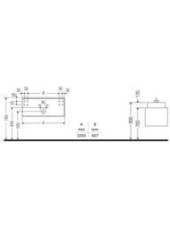 ����� ��� �������� Duravit Zencha 281�1000�550��, ���������, ���� ������ ��� ZE4811016800000