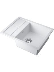 Мойка Omoikiri SUMI 65-WH (650х500х230) врезная, тетогранит, белая 4993673