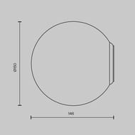 ��������� ���������� Maytoni Basic form (����� ����) MOD321WL-01W2, 40��, IP20, E14, �����