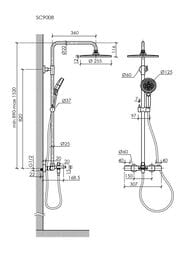 ������� ������� SANCOS ETNA SC9008CH c �����������, �������, �������/������ �����, ����