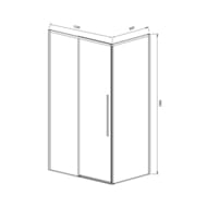������� ������ Vincea Slim-N 1100x2000x800 VSR-4SN8011CLG ������������� ������������� ������