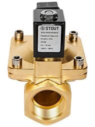 Клапан соленоидный STOUT 1.1/4", 24В, непрямого действия, нормально закрытый SSV-0030-024032
