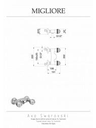 ��������� ��� ���� Migliore AXO SWAROVSKI ���������, ���� 18488 (ML.AXO-646F.CR)