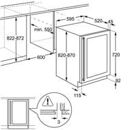 ������ ���� AEG SWB66001DG (820x595x565) ������������, ������/����.�����