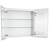 Geberit Smyle Square Тумба с раковиной 75 см, белый глянец + Зеркальный шкаф, подсветка 529.353.00.7