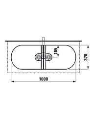 �������� ��������� Laufen SONAR (1000�370�130) �������, ��� ���., ����� ������� 8.1234.8.757.112.1