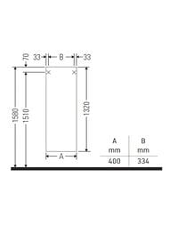 ���� ��������� Duravit Ketho.2 (1320x400x240��), �������-����� ������� K21319L07070000