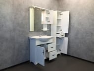 Зеркало-шкаф COMFORTY Севилья-85 (850х820х155) подвесной, слоновая кость 00003132625