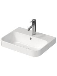 Раковина DURAVIT HAPPY D.2 PLUS 500х400 шлифованная, антигрязевое покрытие WG, белая 23605000001