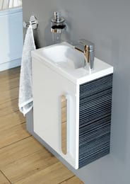 Умывальник RAVAK CHROME 400 R (400х220х120) белый, с отверстием под смеситель справа, без перелива