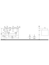 ����� ��� �������� Duravit Brioso 1290�479�553 ���������, 4 �����, ����: ����-���������� �������, ����� ���� BR410601091