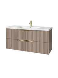 Тумба под раковину Caprigo RAIN 120 (1166х446х550) подвесная, 2 ящика, цвет Мокко 36516-SF04