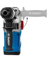 Перфоратор ЗУБР SDS-Max ЗПМ-40-1250 ЭВК, 1250 Вт, 40мм, 450об/мин, 2800уд/мин, 2 режима, выброзащита — изображение 3