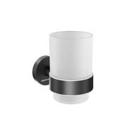 Стакан Kerama Marazzi Изола настенный, черный матовый IS.02.KM.BLK.M