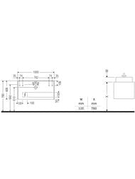 ����� ��� �������� Duravit White Tulip WT497608585 1000�408�550 ���������, 1 ����. ��., ����� ������