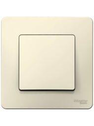 Выключатель Systeme Electric BLANCA скрыт.устан. 1-клавишный cх.1, 10A, 250B, молочный BLNVS010102