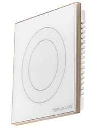 Терморегулятор ТЕПЛОЛЮКС Solus Zen Wi-Fi, программируемый, сенсорный, белый/золото 100000379300
