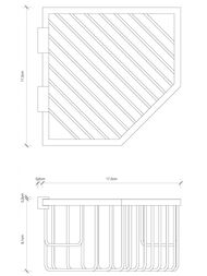 Полка для губки Decor Walther WA ECK3 угловая, цвет: хром 0704800