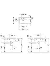 ���������� DURAVIT STARCK 3 550�430�190 ��������. ����., ���. ��� ���������, ������� 03005500001