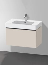 Тумба под раковину Duravit D-Neo (440х784х452мм) подвесная, цвет: тауп матовый DE4277004910000