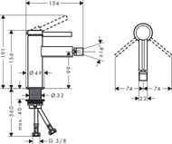 ��������� Hansgrohe Finoris 76200700 ��� ����, ������������, ������� ������ Push-Open, �����.�����