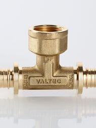 Тройник VALTEC аксиальный, 16х1/2"Вх16, латунь, VTm.432.BG.160416 — миниатюра 9