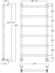����������������� ������� Margaroli Sole 442TQ-6 (1063�520) ����, 442TQ4606CRN