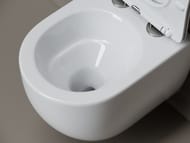 Унитаз подвесной Ceramicanova Игра (Play) Торнадо 49 см сиденье микролифт крепления белый арт CN3001T