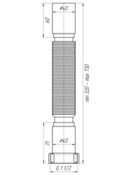 ����� ������������� ��� ����� 40�� � 1.1/2", K104