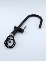 Смеситель для кухни с выдвижной лейкой , FRAP черный, F60807-6