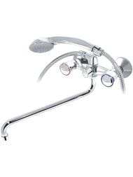 Смеситель для ванны VARION Armaturen БЕТА 7012172 керамические кран-буксы, круглый излив 330мм