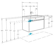 ����� ��� �������� AQUATON ����� 80 1A230201KPDA0 760x429x505 ���������, 1 ����, ����� ����