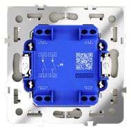 Выключатель двухклавишный с подсветкой Voltum S70 VLS020205, серебро