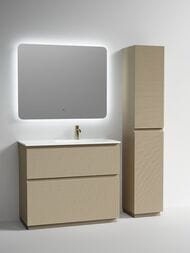 Тумба под раковину Sancos Folk Floor FL100FRCP 995х445х850 напольная, правая, 2 ящика, Капучино