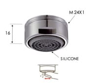Аэратор смесителя для раковины Easy Clean M24X1 Remer 83NESI